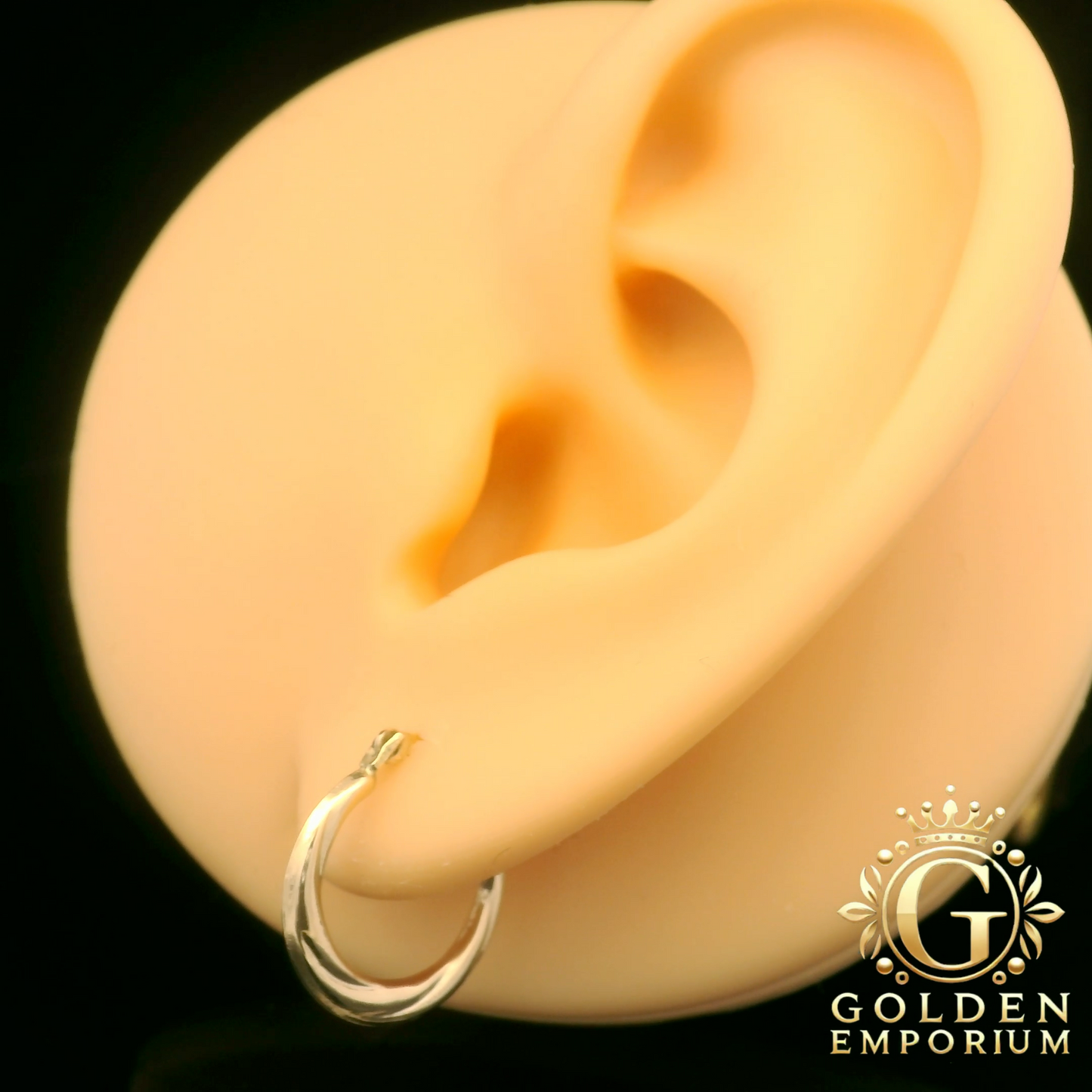 Polished Gold Hoop Earrings