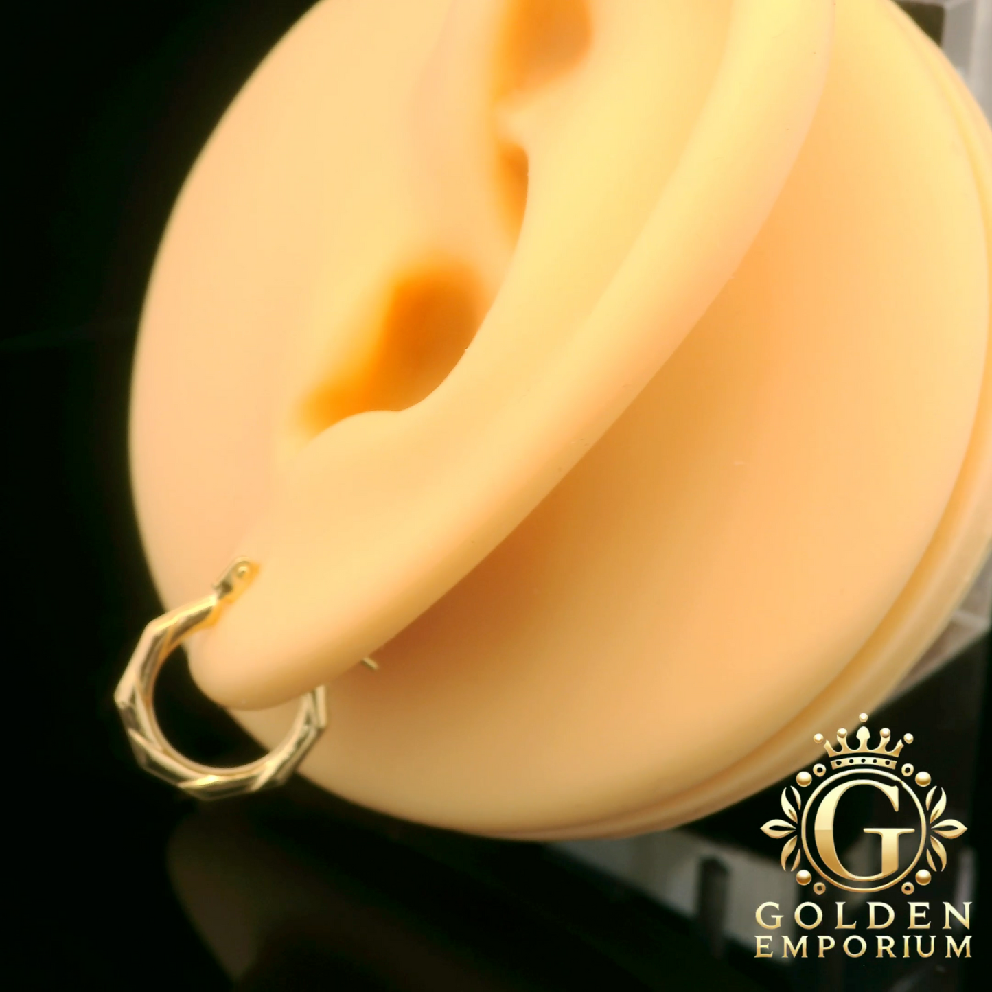 Wave-Design Hoop Earrings