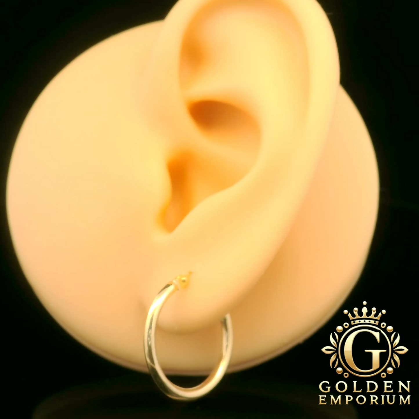 Classic Round Hoop Earrings