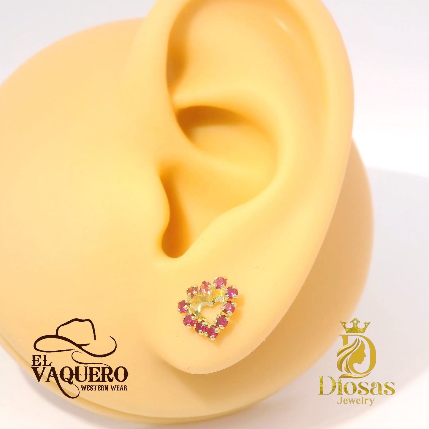Elegant Heart-Shaped Earrings
