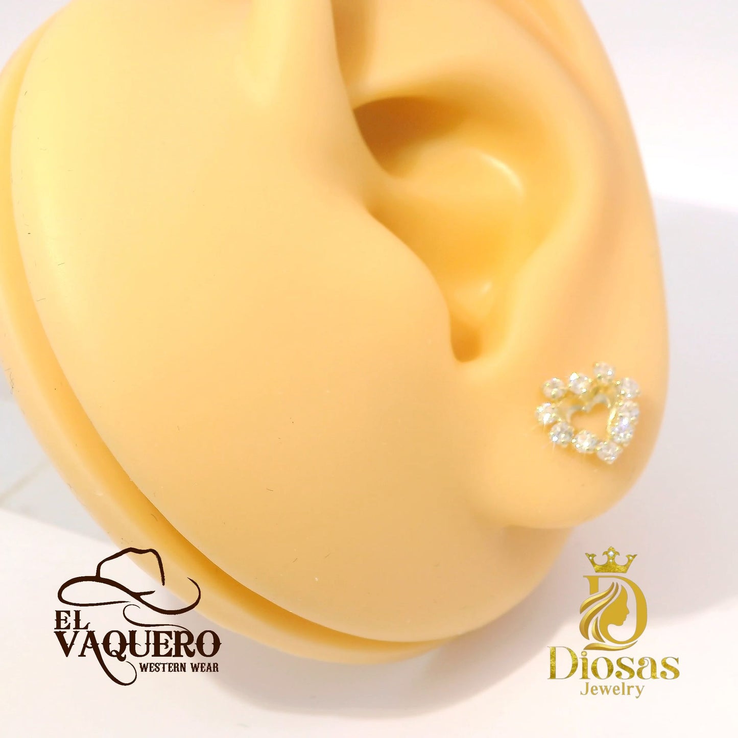 Elegant Heart-Shaped Earrings