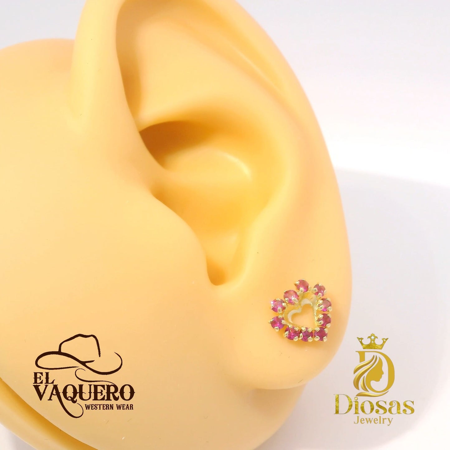 Elegant Heart-Shaped Earrings