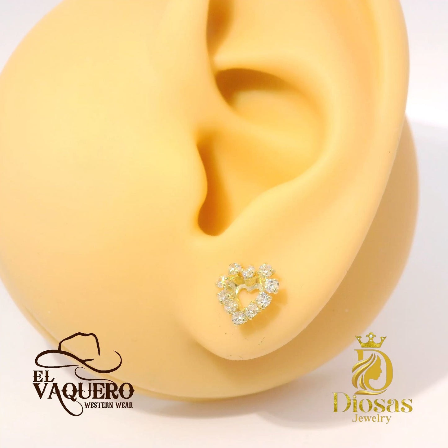 Elegant Heart-Shaped Earrings