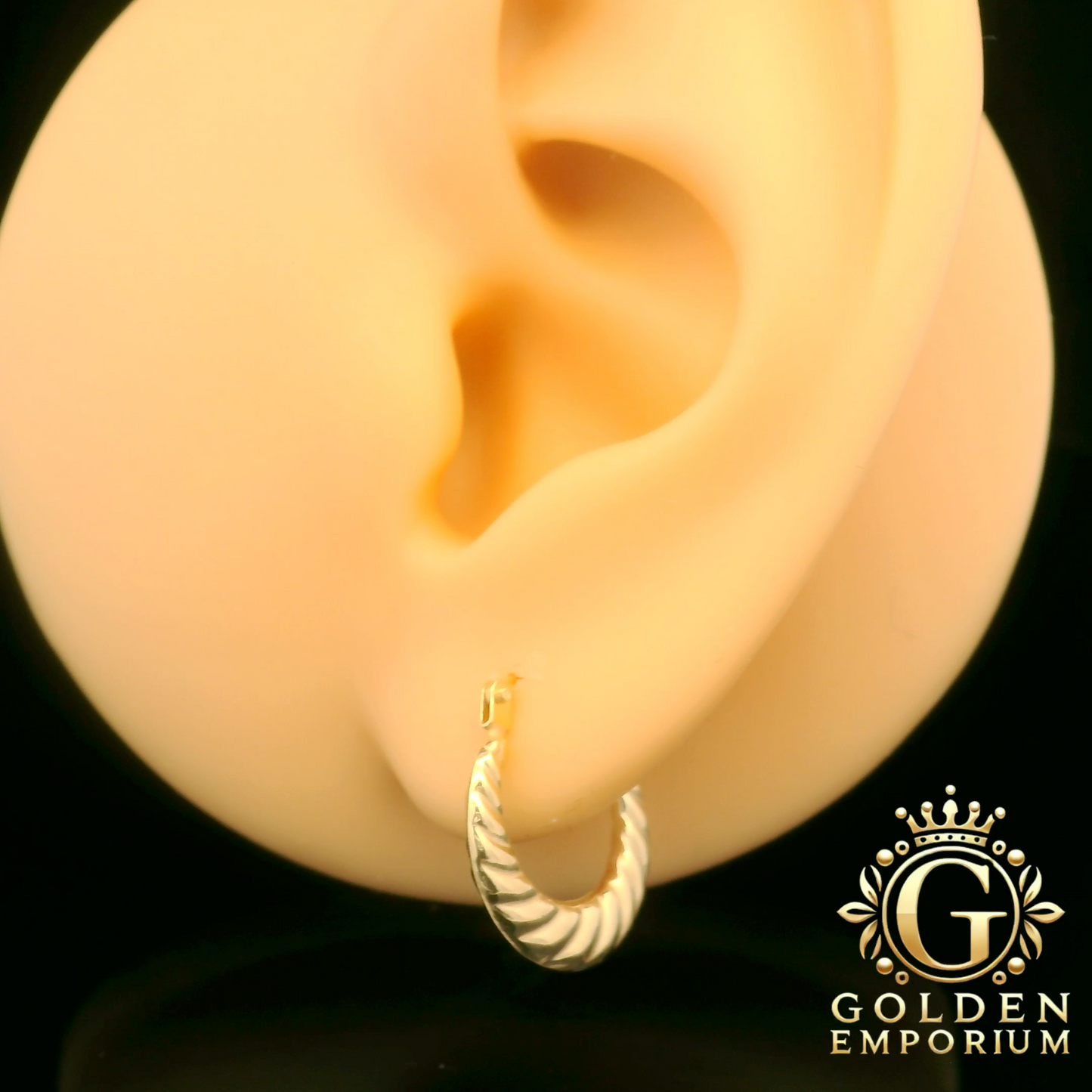 Twisted Rope Hoop Earrings