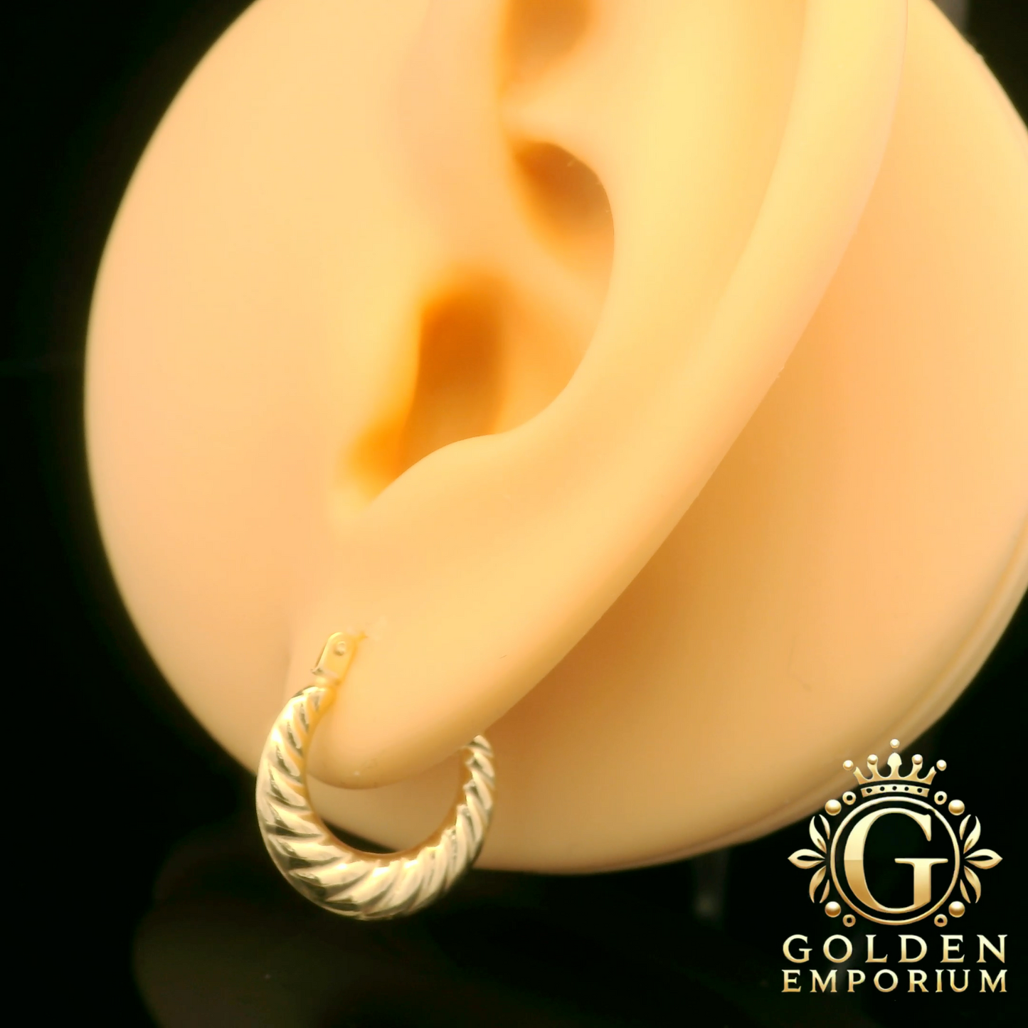 Twisted Rope Hoop Earrings