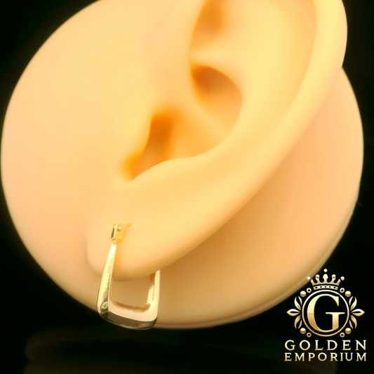 Modern Square Hoop Earrings