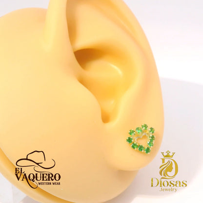 Elegant Heart-Shaped Earrings