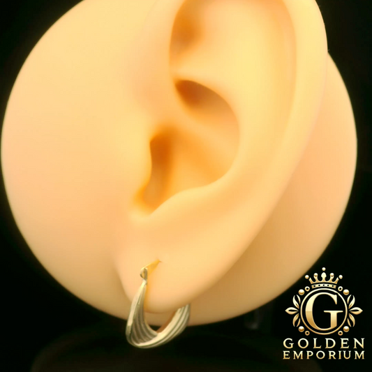 Triple Crescent Hoop Earrings