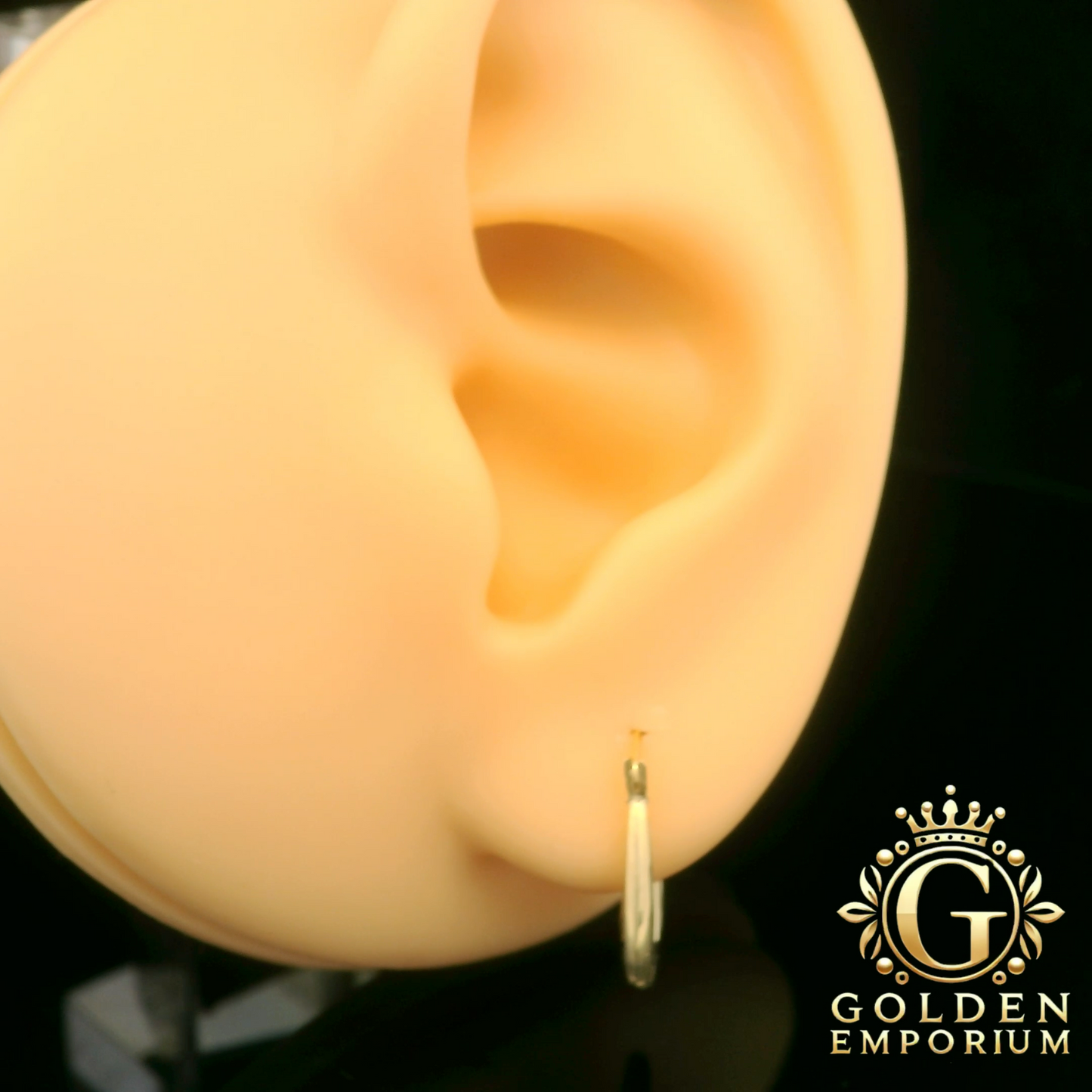 Triple Crescent Hoop Earrings