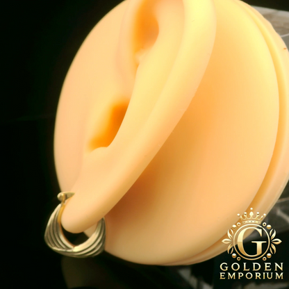 Triple Crescent Hoop Earrings