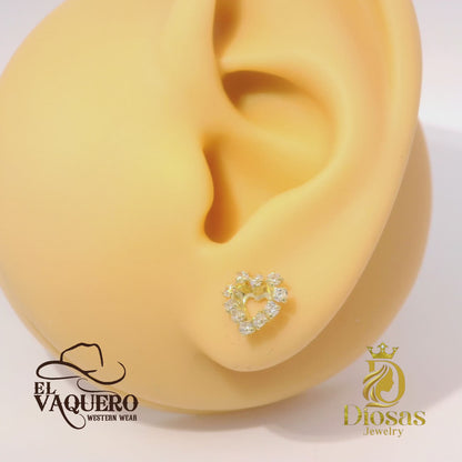 Elegant Heart-Shaped Earrings